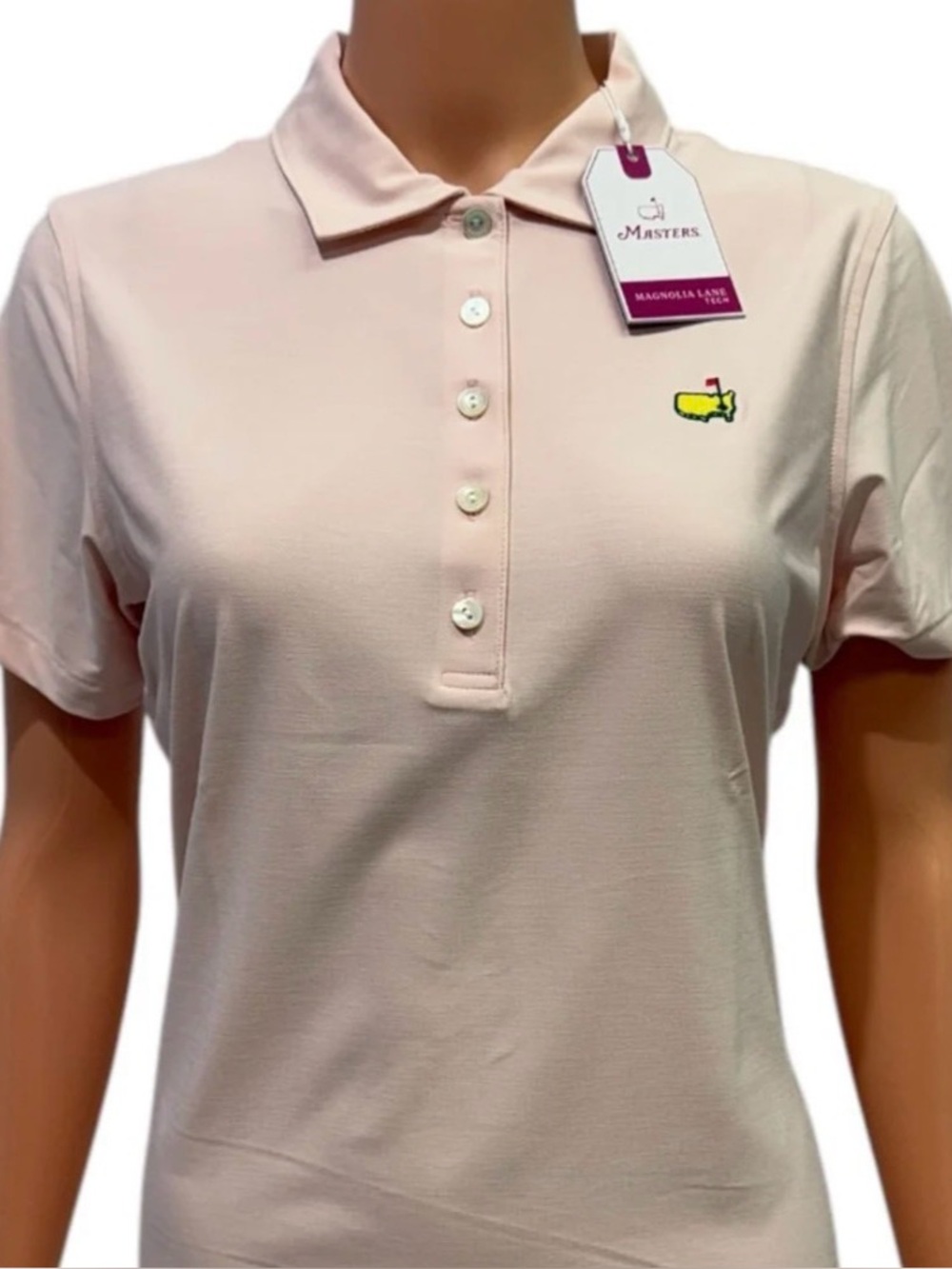 Women’s The Masters Polo. Magnolia Lane The Game Day Polo White Size Small NWT